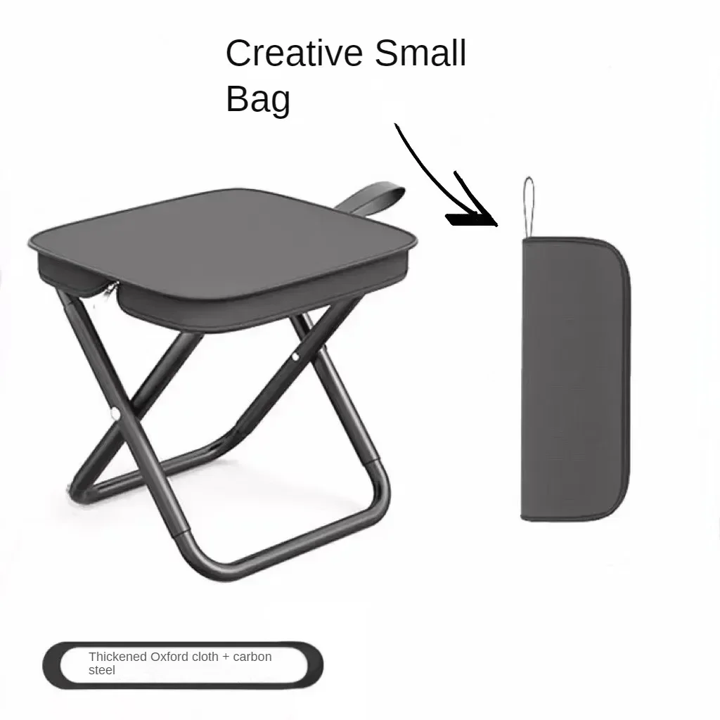 NewestOutdoor folding stool Camping chair Park stool Picnic small Mazar fishing chair Portable small bench folding chair 3