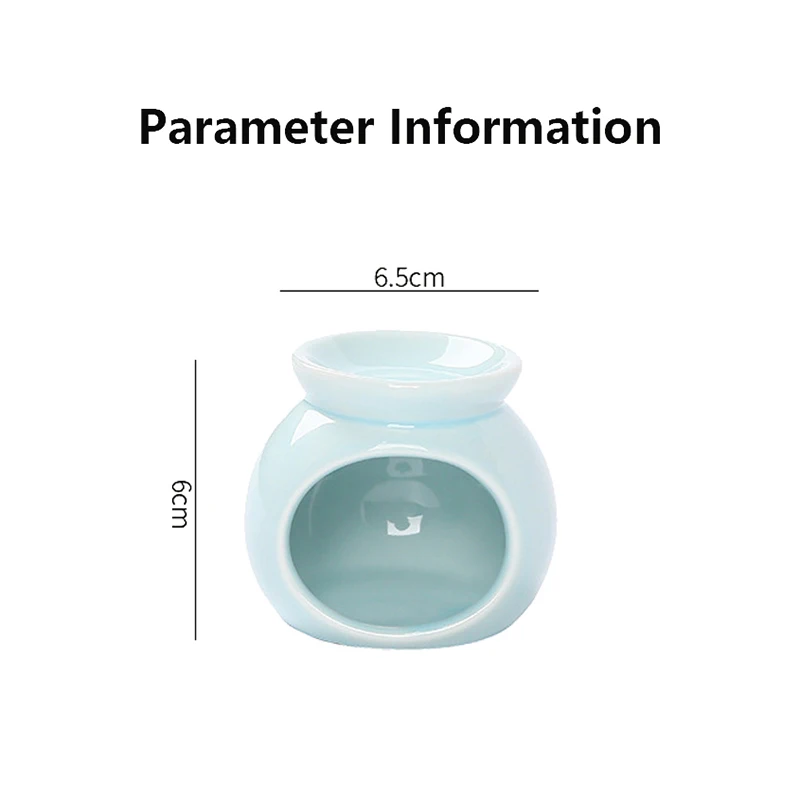 Porcelain Aroma Burner Essential Oil Furance Mini Candle Holder Solid Color Ceramic Crafts Fragrance Item Living Room Home Decor candle holders,incense holder