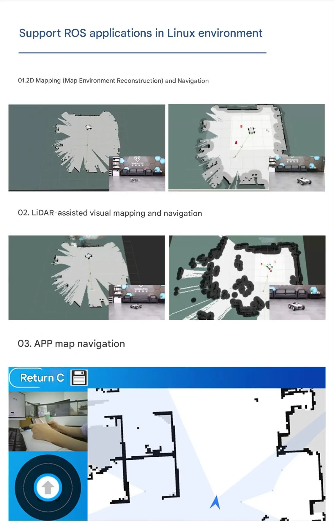 SLAMTEC A1, C1, S2 series LiDAR