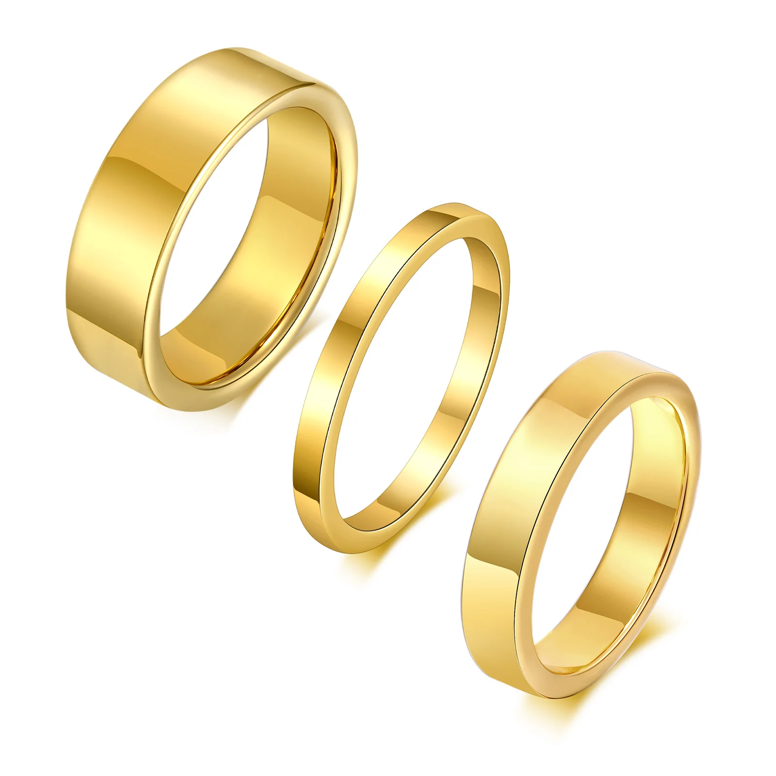 Wedding Band Ring for Men or Women Plain 4mm Sterling Silver Ginger Ly –  Ginger Lyne Collection