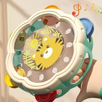Montessori Musical Instruments Hand Drum Shaking Rattles Infant Kids Interactive Music Educational Toys Baby Toys 6 12 Months 2