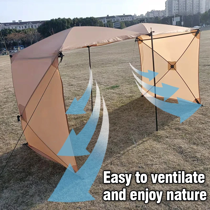 Camping Windscreen Outdoor Windproof Shield Folding Gas Stove Burner Shelter
