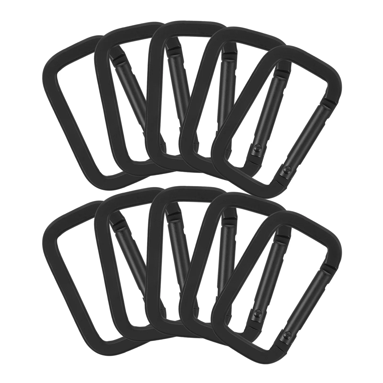 

10 PCS Carabiner Buckle for Outdoor Heavy Duty Multi-functional Buckles Climbing Practical Metal Mouth-shaped Durable Keychains