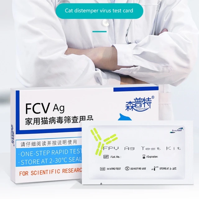 Canine Distemper/Adeno Test for Dogs Cats Easy and Effective Test Pet CPV / CDV / FHV / FCOV / Toxo / CCV / FCV Test 2