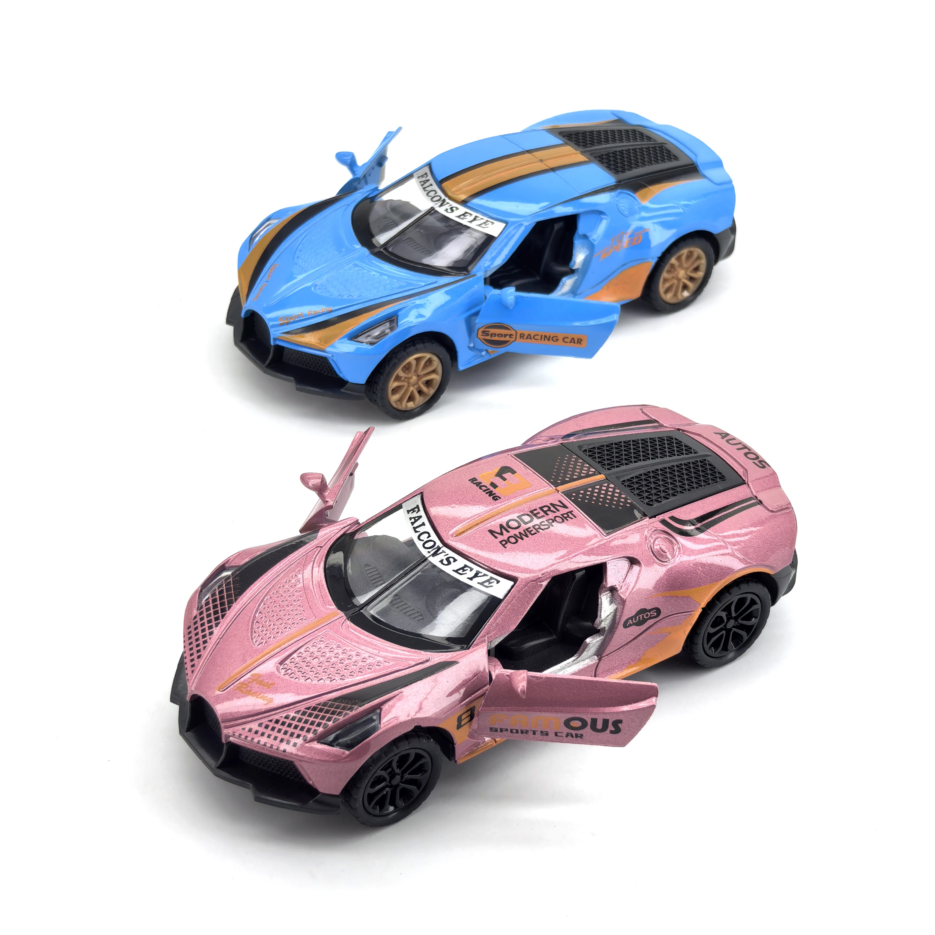 Spring Power Rd Car Toy Children’s alloy spring-powered car, toy car for boys, realistic racing ...