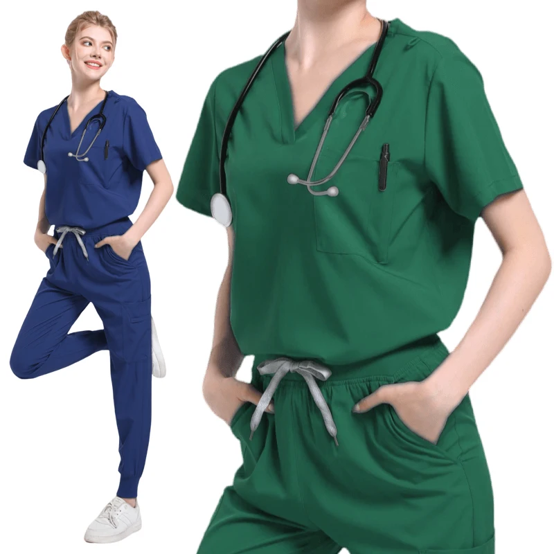 Multicolour Jogger Suit Nurse Scrubs Set Medical Gradient Color Work ...