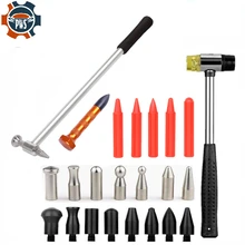 

Dent Repair Tools Rubber Hammer 9 Heads Tap Down Tools Paintless Dent Removal Kit for Remove Dents