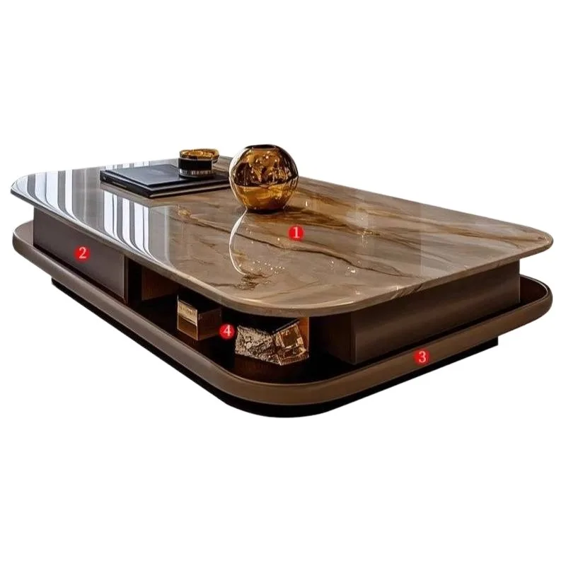 Luxury Brown Coffee Table - Image 5