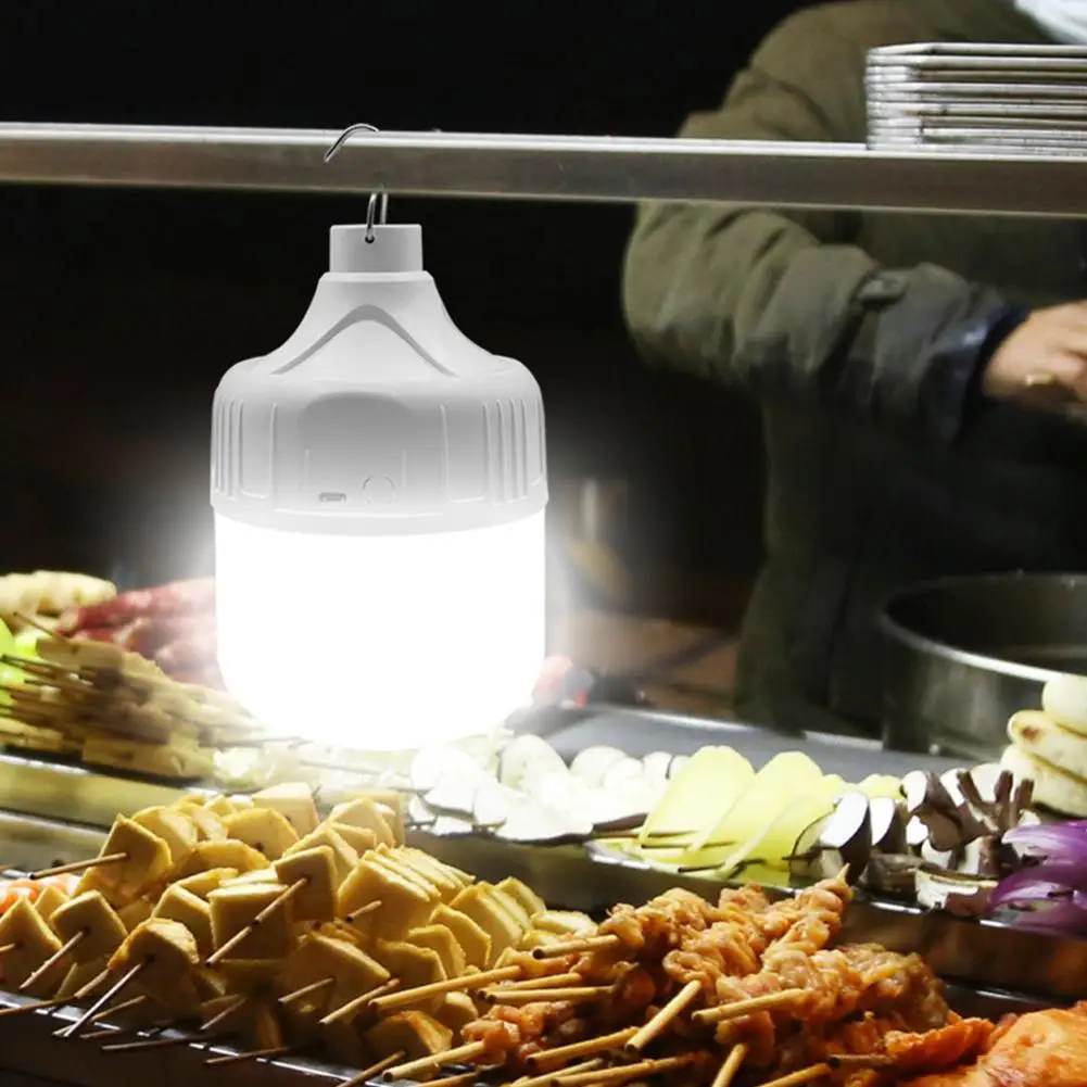 고휘도 LED 전구 조명 USB 충전식 비상 조명 손전등 휴대용 야외 캠핑 낚시 야간 조명 전구 ?