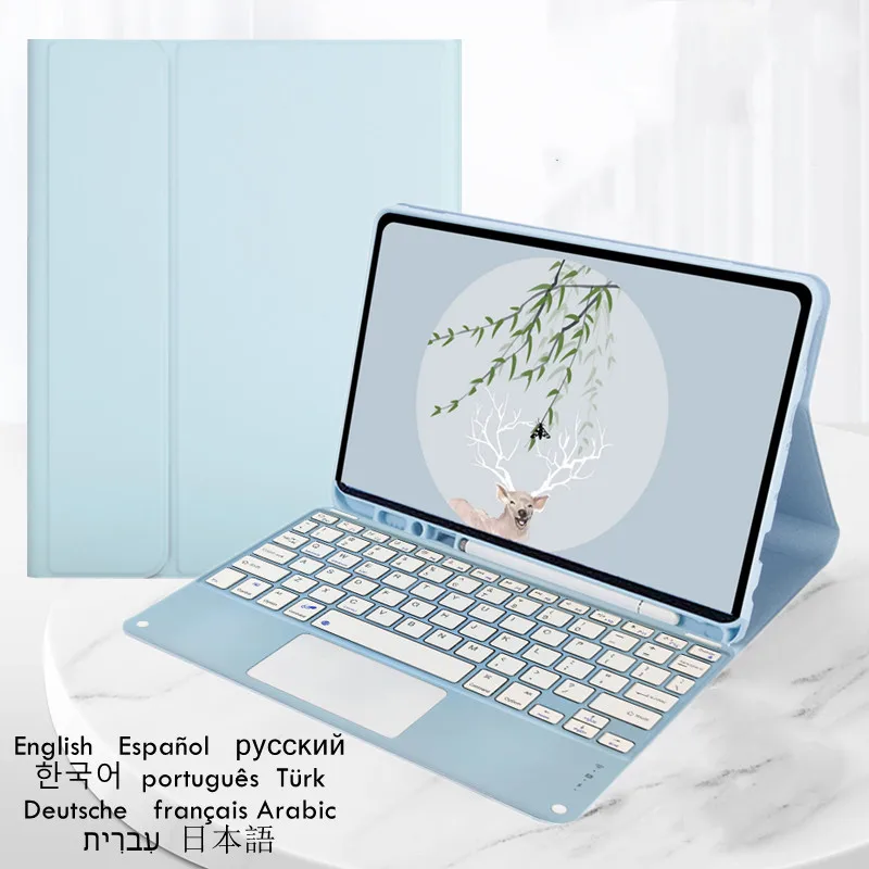 

Чехол для Samsung Galaxy Tab S9 Plus, чехол с сенсорной панелью 12,4 дюйма, чехол для клавиатуры для Samsung Tab S9 Plus, съемный магнитный чехол