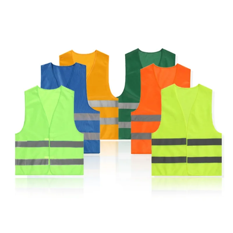 Sleeveless Reflective Clothing Breathable Jacket Satety Vest Traffic Work Protective Vest for Working Running Cycling