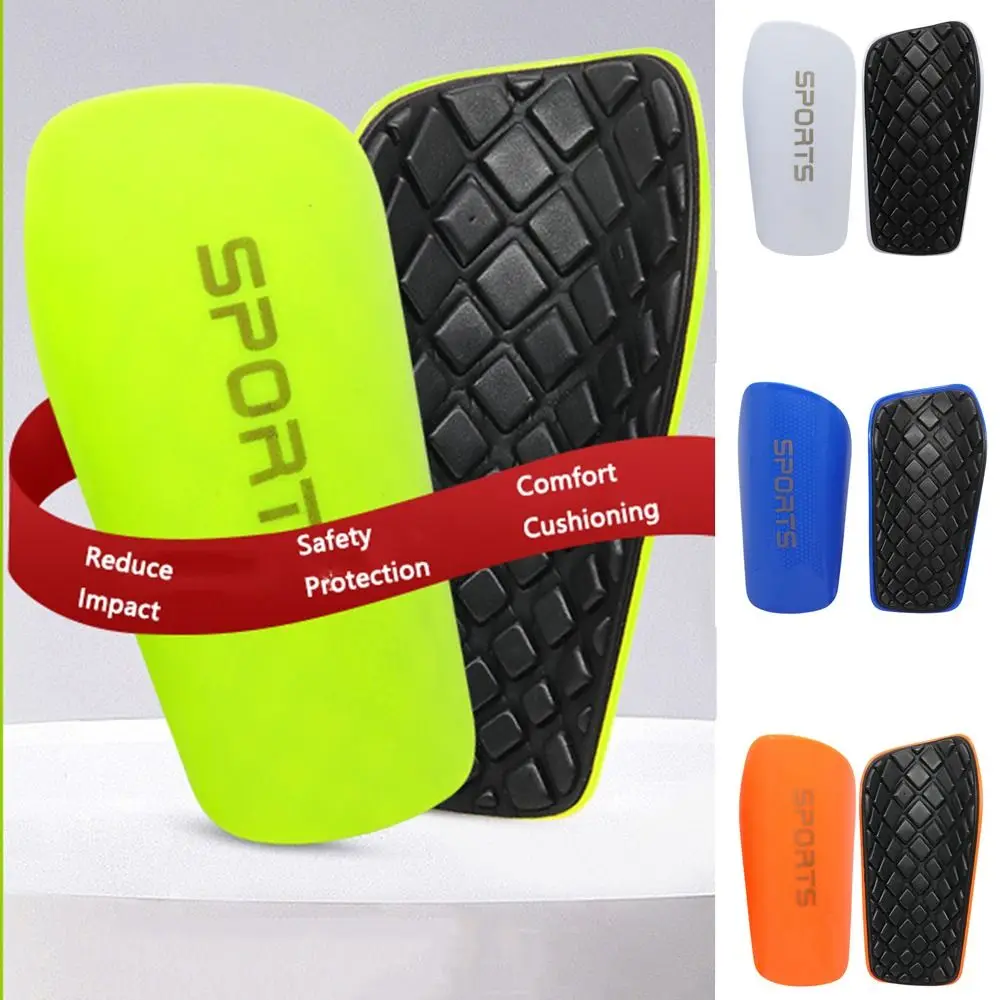 

1 Pair Thickened Soccer Shin Guards EVA Cushion Protection Reduce Shocks and Injuries Legging Protective Gear Hexagonal Lines