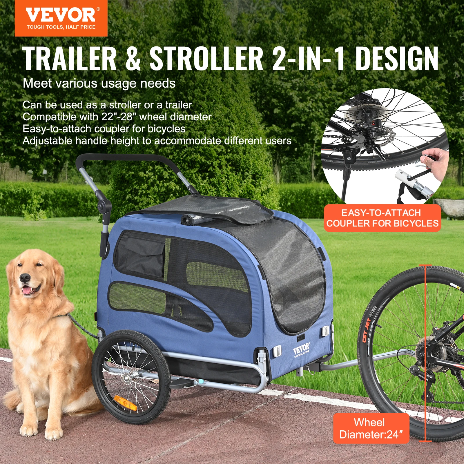 Pet Bicycle Trailer 2