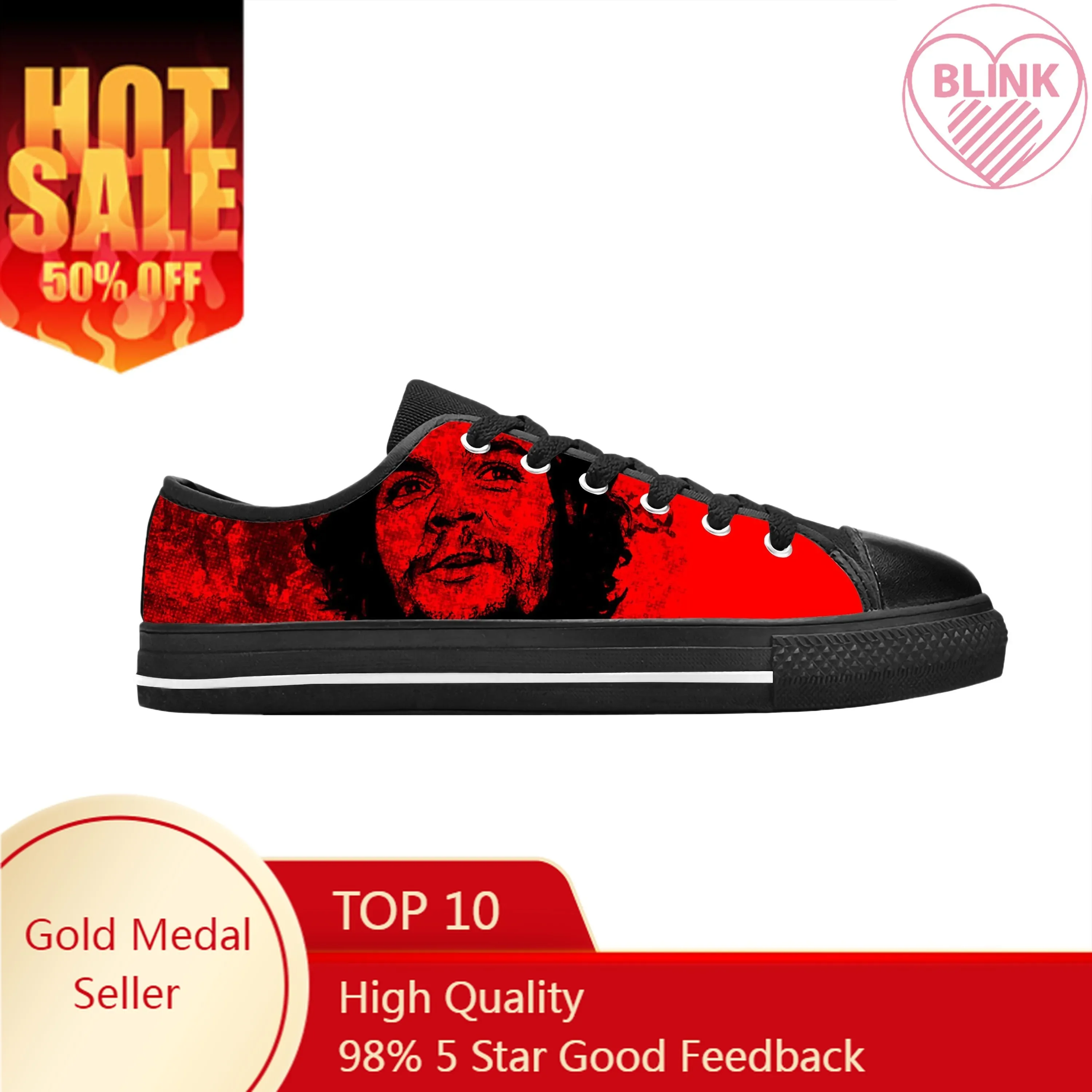 

Che Guevara Communism Socialism Cuba Cuban Fashion Casual Cloth Shoes Low Top Comfortable Breathable 3D Print Men Women Sneakers