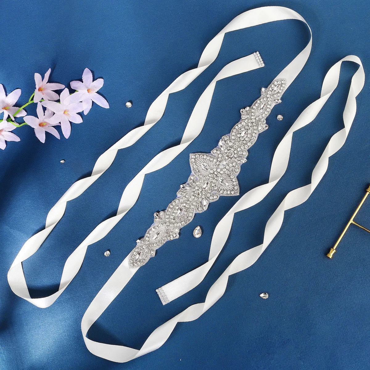 Fashion Crystal Belts for Women Rhinestone Bridal Wedding Accessories Handmade Trendy Prom Dress Belt Party Bridesmaid Gift