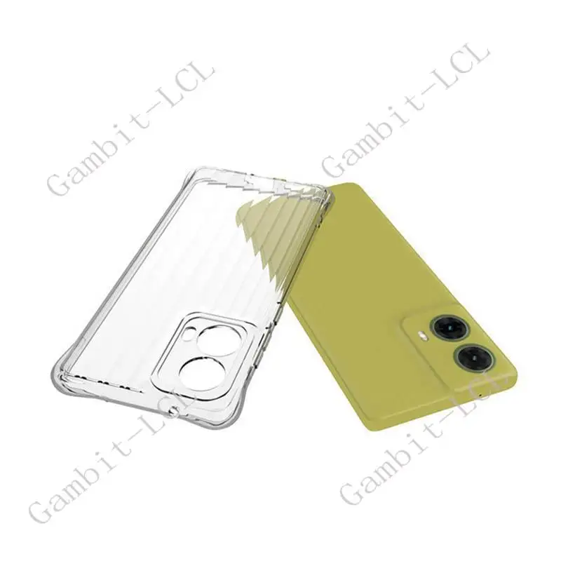 Enhanced Shockproof Silicone TPU Back Cover - Anti-Falling Protection Case for Motorola Moto G85 S50 Neo