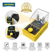 정품 AUTOOL 자동차 점화 플러그 테스터, SPT101 220V 110V, 점화 테스터, 자동차 진단 도구, 더블 홀 분석기