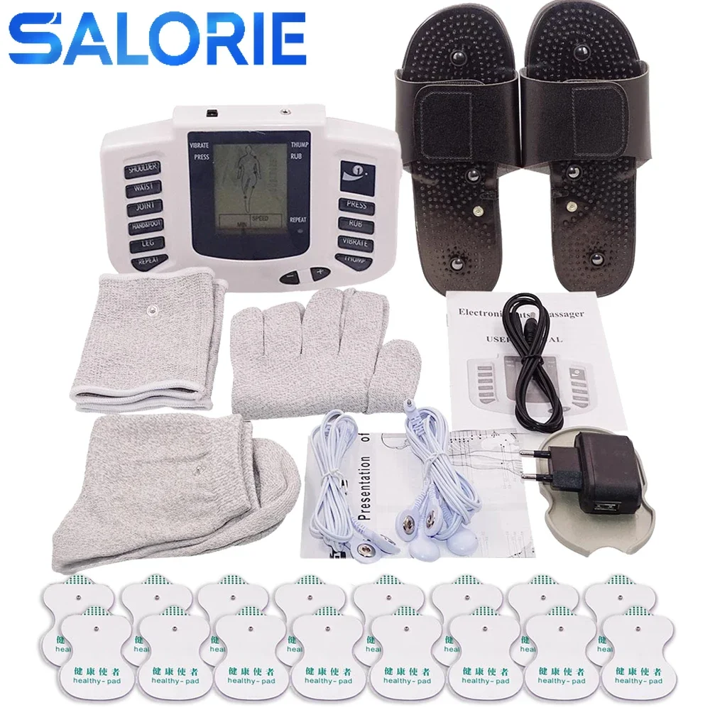 Electroestimulador muscular eléctrico EMS Tens, dispositivo de  fisioterapia, baja frecuencia, pulso de microcorriente, masajeador corporal  relajante