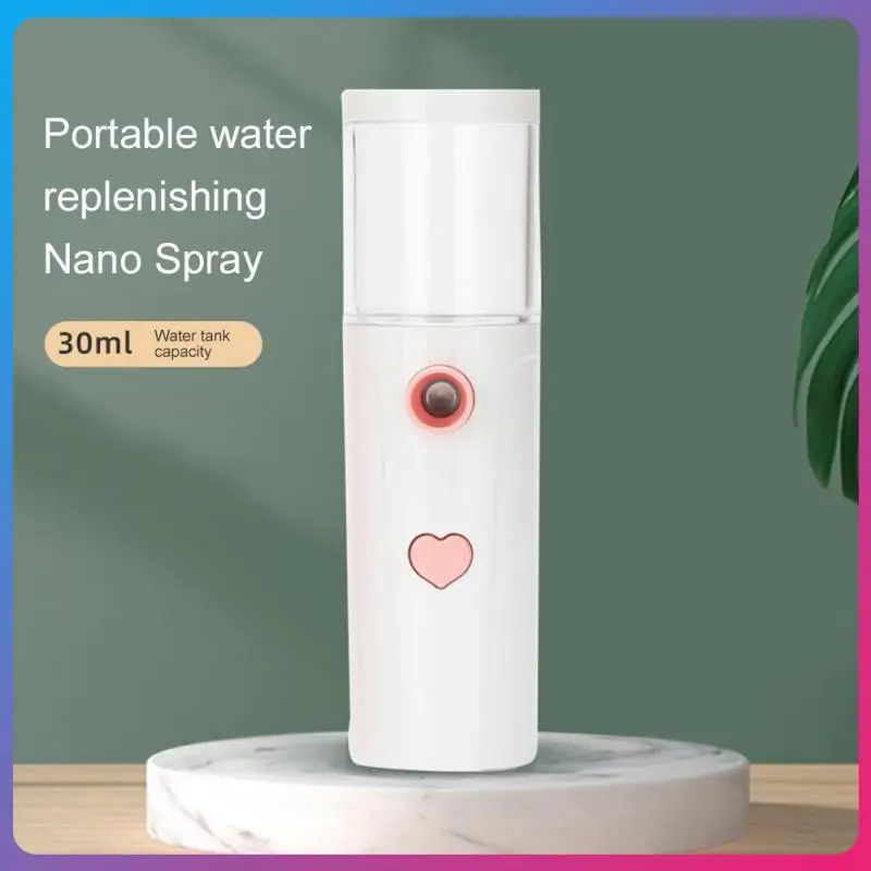 

30ml Portable USB Air Humidifier USB Rechargable Handheld Water Nano Sprayer Essential Milk Oil Diffuser Face Care Steamed Meter