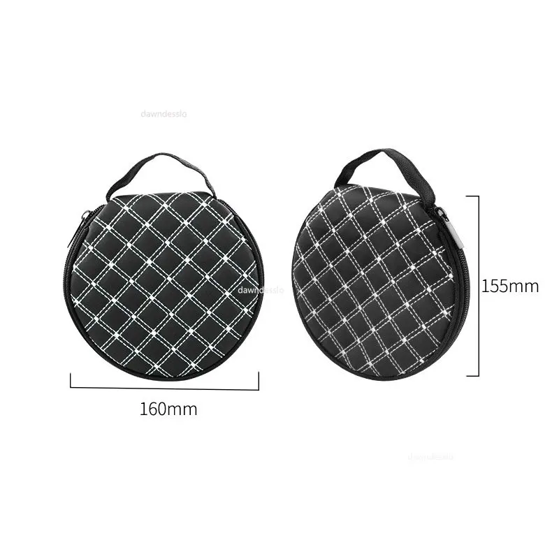 CD DVD Storage Case CD Case 20 Capacity Hard Plastic Portable Zipper CD Holder Large Storage Disc Wallet Bag for Car Home Travel