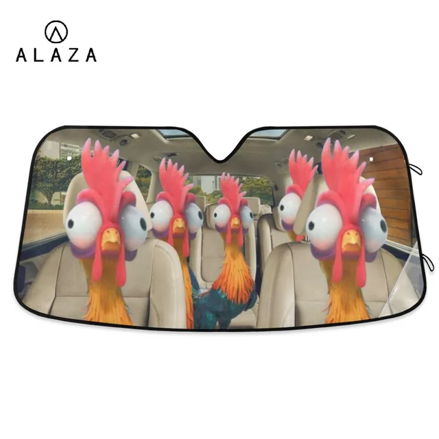 2022 HOT Car Sunshade Car Window Shade Funny Chickens Roosters Luxury Sunshade For Car Windows Car Front Sunshade Cover For Car