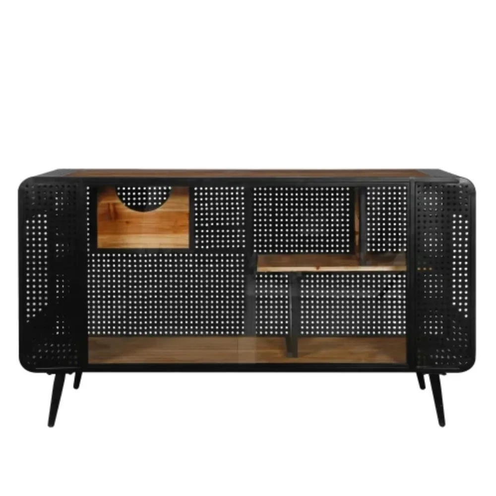 Spacious Cat Cage Houses With Tempered Glass Indoor Cat Furniture internal shelf For Living Rooms, Hallways, Dens