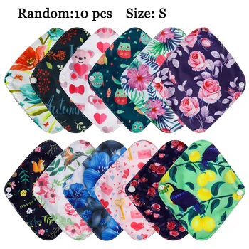 10 pz Riutilizzabili Assorbenti Mestruali Lavabili Assorbenti Periodo Mestruale Femminile Panno Pad Donne Mutandine Fodere per Il Commercio All'ingrosso 1