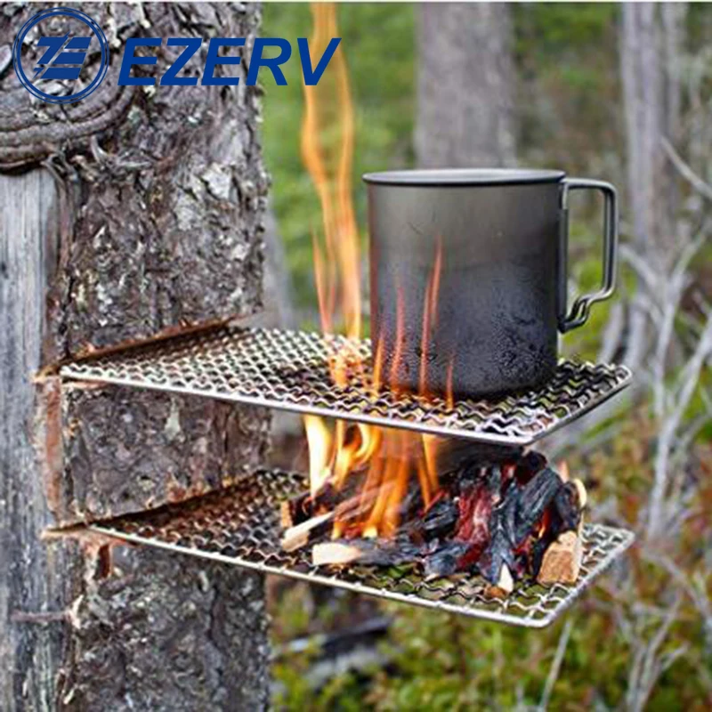 outdoor camping pot rack square 304 stainless steel barbecue mesh simple firewood BBQ grill outdoor tools Meshes Grate Wire Net 2023 baby outwearing flats high top kids sneakers outdoor hiking sport run shoes girls boys letter mesh breathable boot