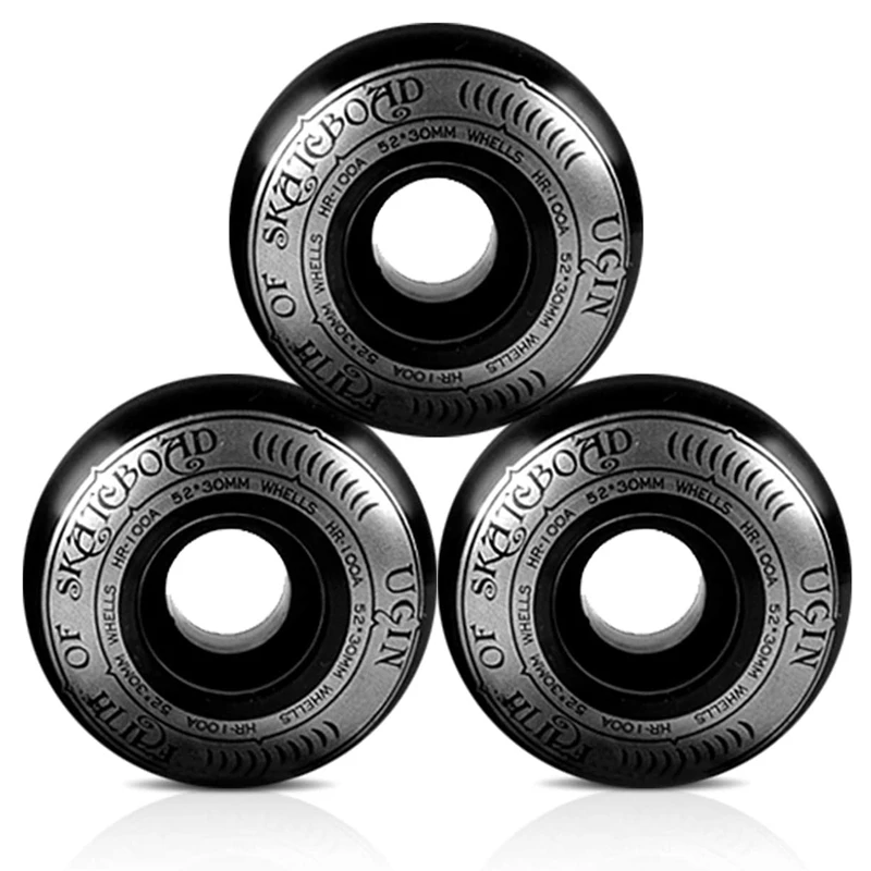 UGIN 스케이트보드 바퀴 세트, 스케이트보드 트럭, 52mm, 스케이트보드 베어링, 스케이트보드 하드웨어 포함