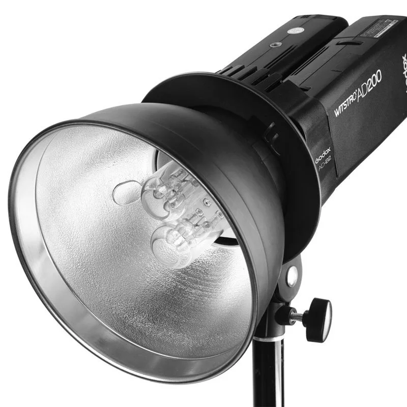 Godox AD-B2 듀얼 파워 트윈 헤드 보웬스 마운트, 2 Godox AD200 또는 AD200 프로 포켓 플래시 또는 플래시포인트 eVOLV 200 TTL 설치