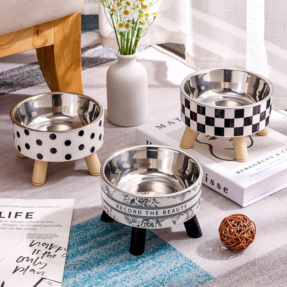 Stainless Steel Elevated Pet Bowls 1