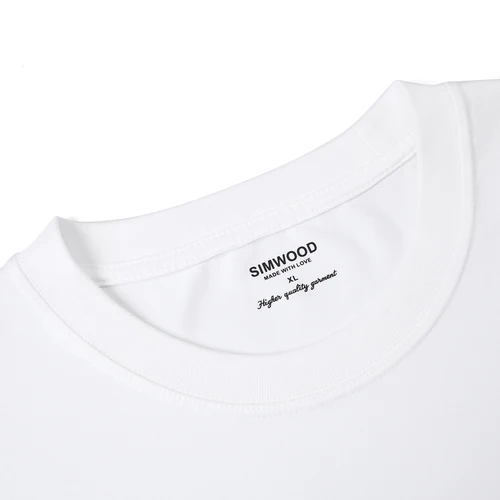 SIMWOOD 남녀공용 원단 커플 러브 티셔츠, 오버사이즈 240g 소로나 쿨 느낌, 발렌타인 데이 상의, 2023 여름 신상 2