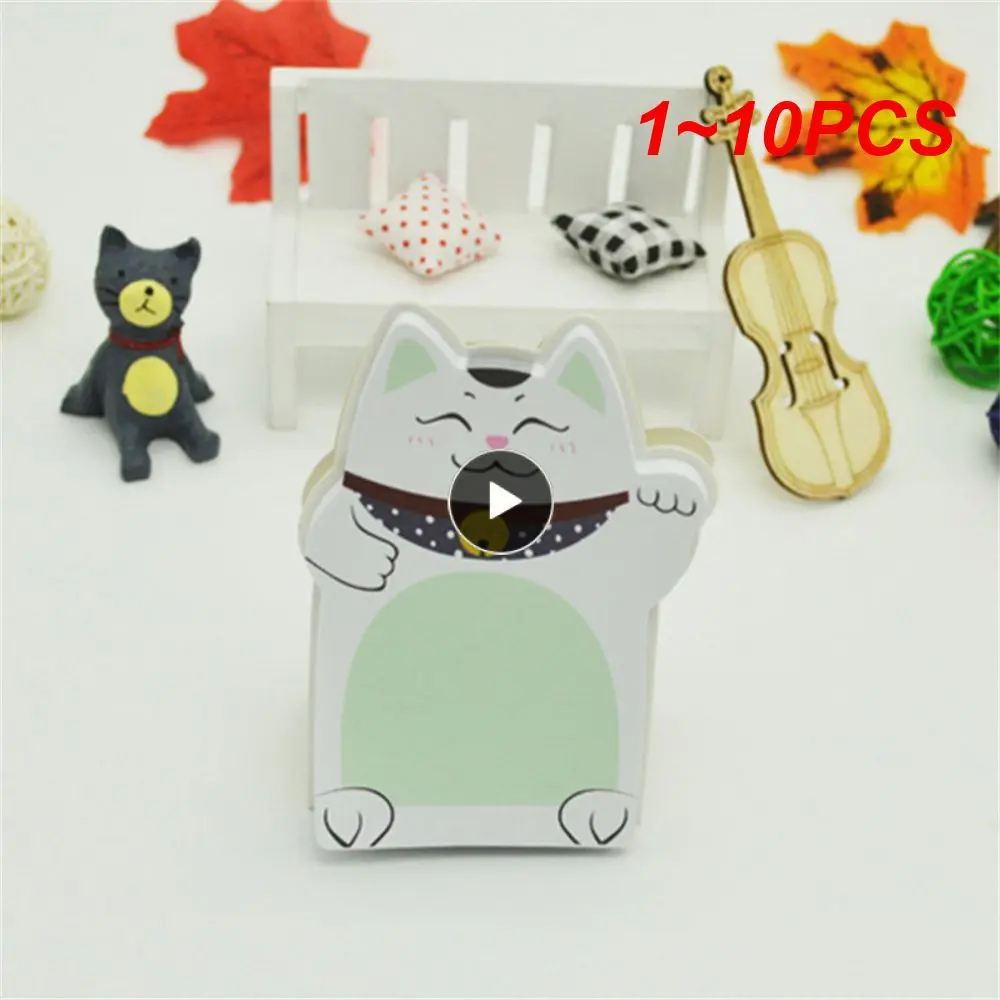 

1 ~ 10 шт., блокноты для записей Kwaii fortune Cat