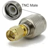 Connector TNC to SMA Adapter Male plug & Female jack RF Coaxial Adapter Test Converter Brass 50ohm Straight Wire Terminals TNC 3