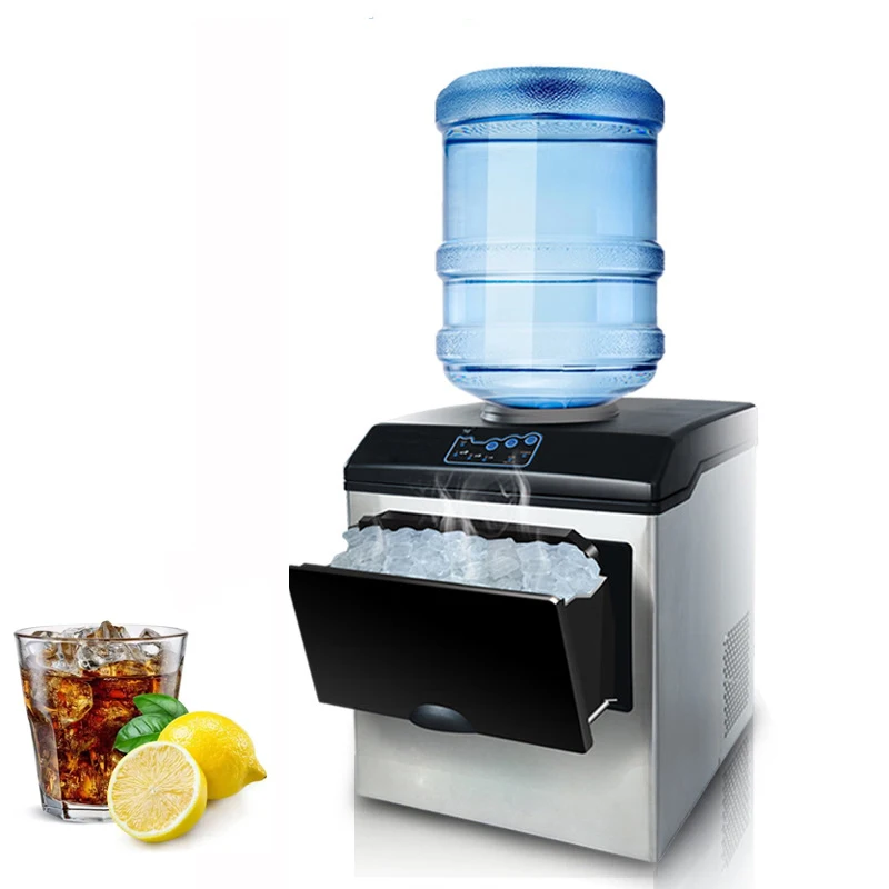 

Electric Bullet Ice Maker 25KG / 24H Portable Ice Making Machine Countertop Ice Cube Machine Silent Automatic Ice Machine