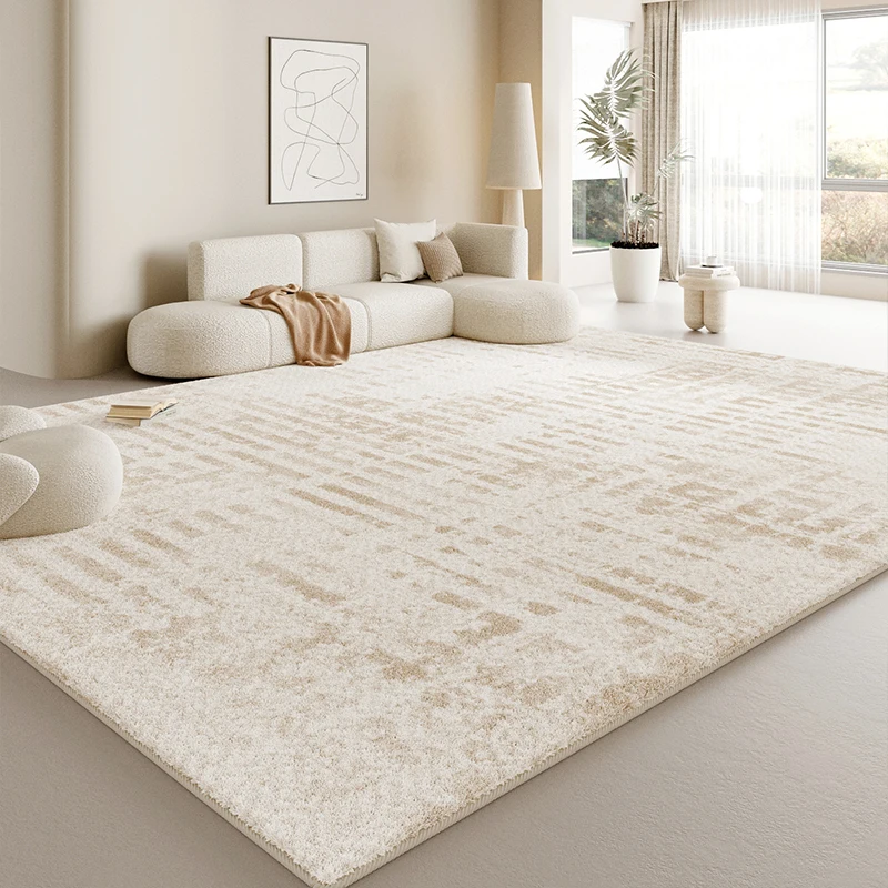 Cream Style Living Room Decoration Anti-slip Carpet Thick Plush Study Floor Mat Large Area Rugs Home for Bedroom Fluffy Soft Rug 2