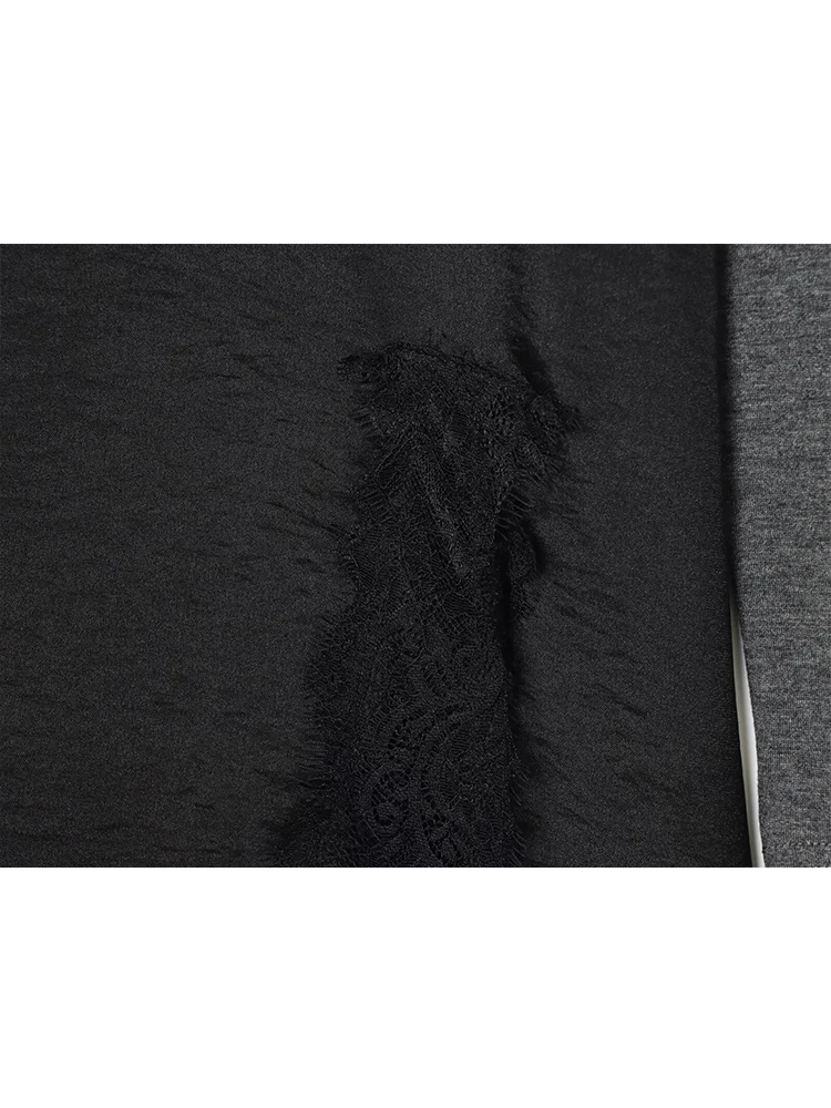 2026 New Women Long Sleeve Short Dress Casual Patchwork Fitting Lace Dress Elegant O-neck Fashion Street Female Mini Dress