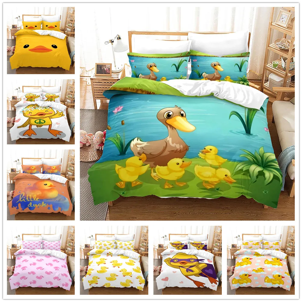Симпатичная маленькая Желтая утка домашний текстиль чехол для подушки 3D