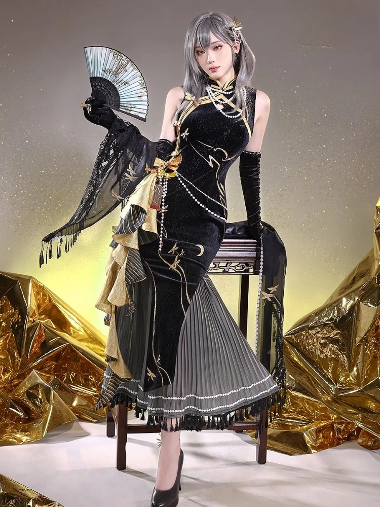 

Модный костюм для косплея Trailblazer Game Honkai: Star Rail Stelle Cheongsam, одежда для женщин, комикс-костюм