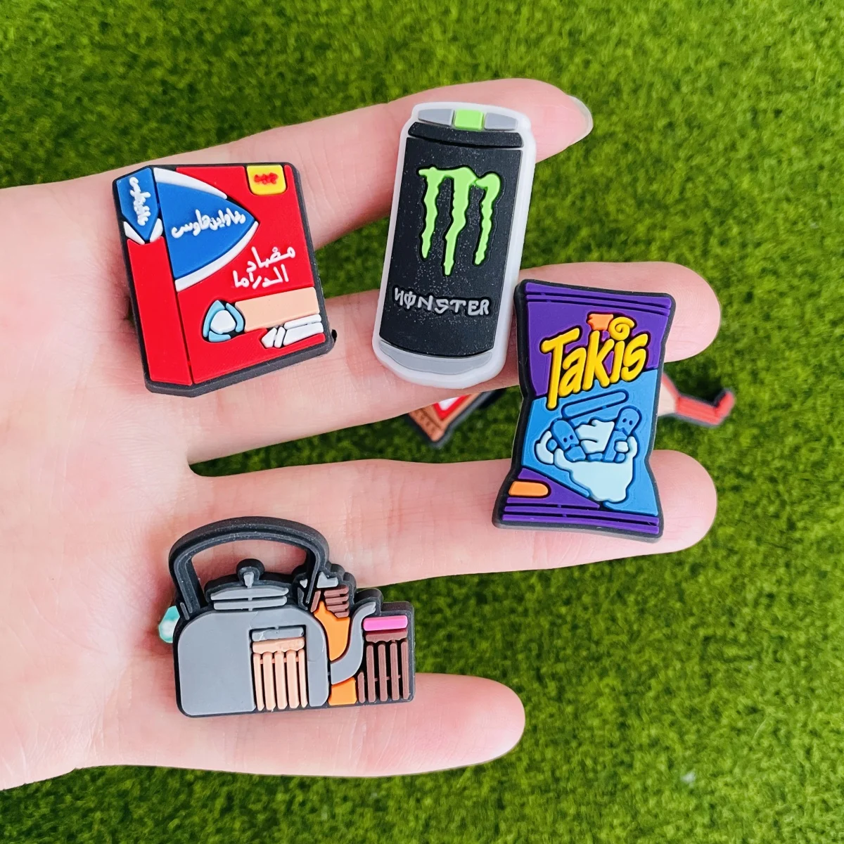 8PCS Food Shoe Charms For Crocs, Cute Food Shoe Decoration Charms for Wristband Bracelets Sandals