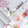 DIY 200Pcs/roll Flower Petals Paper Tape Decor Masking Tape Fragrance Sakura Tape Scrapbooking Diary Paper Stickers Washi Tape 6