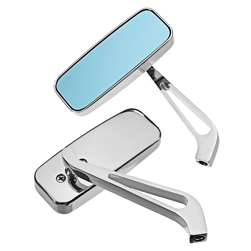 Motorcycle Mirror Moto Bike Rearview Mirror Rear-View Mirrors Alloy Motorcycle Rear View Mirrors 8mm/10mm Blue , P-115 1 Pair motorcycle handle bar mirror,scooter rearview mirror screw
