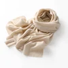 New 100% Cashmere Scarf In Autumn And Winter 180*45CM Men's And Women's Knitted Comfortable Soft Solid Color Scarf Warm Scarf. 1