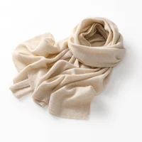 New 100% Cashmere Scarf In Autumn And Winter 180*45CM Men's And Women's Knitted Comfortable Soft Solid Color Scarf Warm Scarf. 1