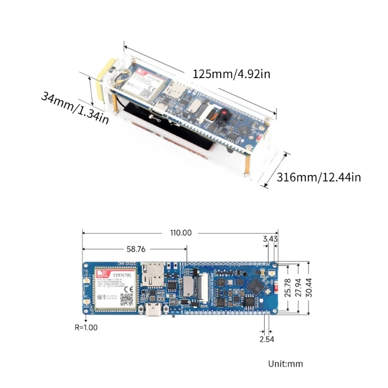 ESP32S3 SIM7670G   LTE Cat-1 Ʈŷ ESP32S3R2   32bit LX7 μ
