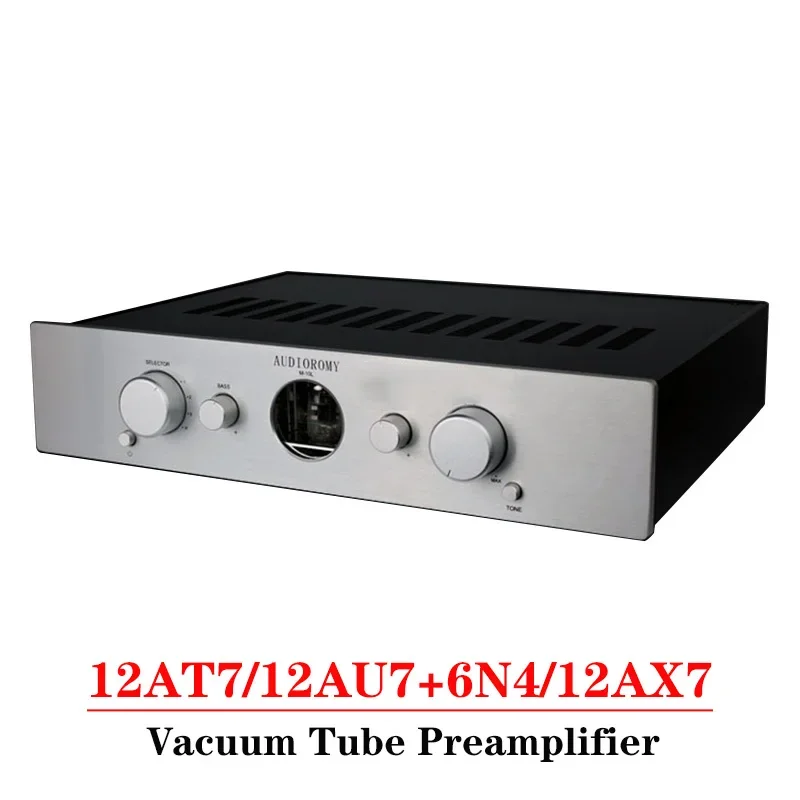 

12AX7 12AT7 Vacuum Tube Preamplifier Treble Bass Adjustment XLR Balanced Cartridge Input Transformer Output HIFI Phono Preamp