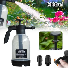 

2L Handheld Garden Sprayer Pump Durable Anti-Fall Pressure Water Sprayer with 2 Nozzles for Car Washing Garden Flower Watering