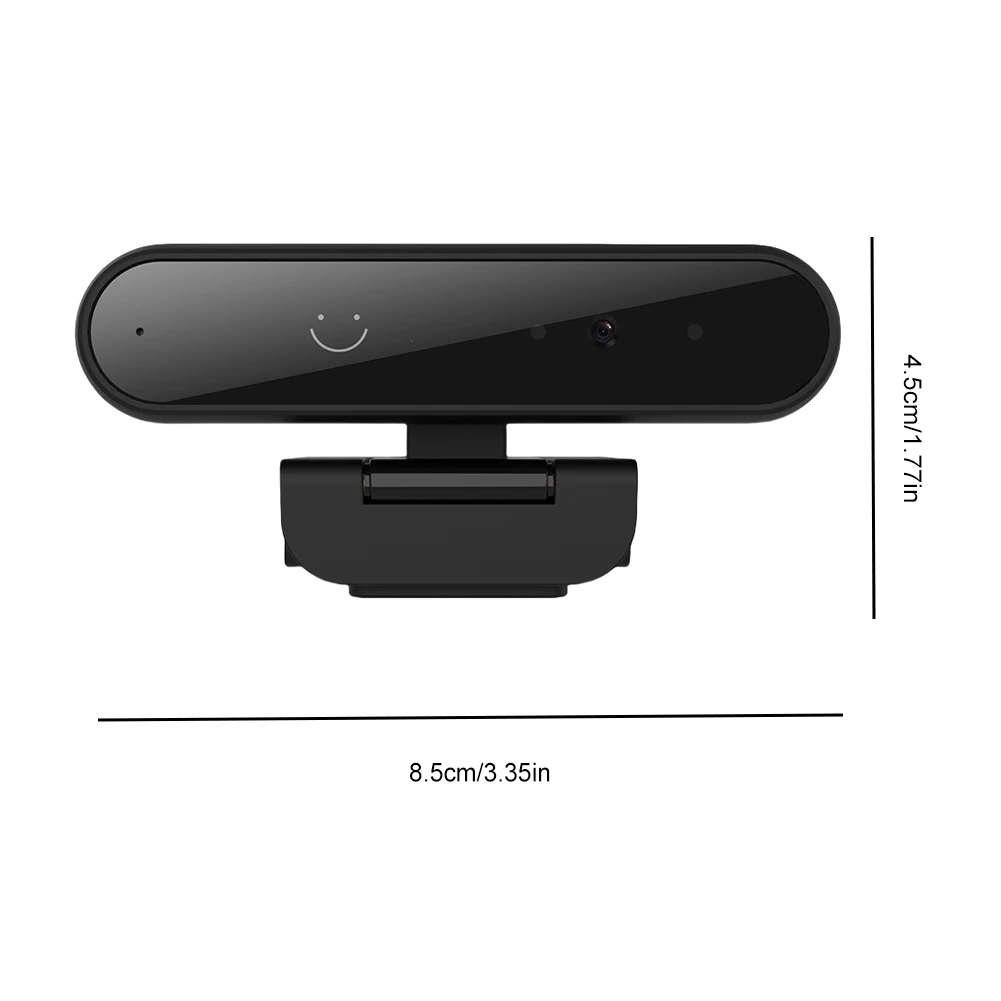Computer Camera Mini USB Face Recognition 1080P 720P Built-in Microphone Autofocus for Windows Hello Auto-Unlock Webcam