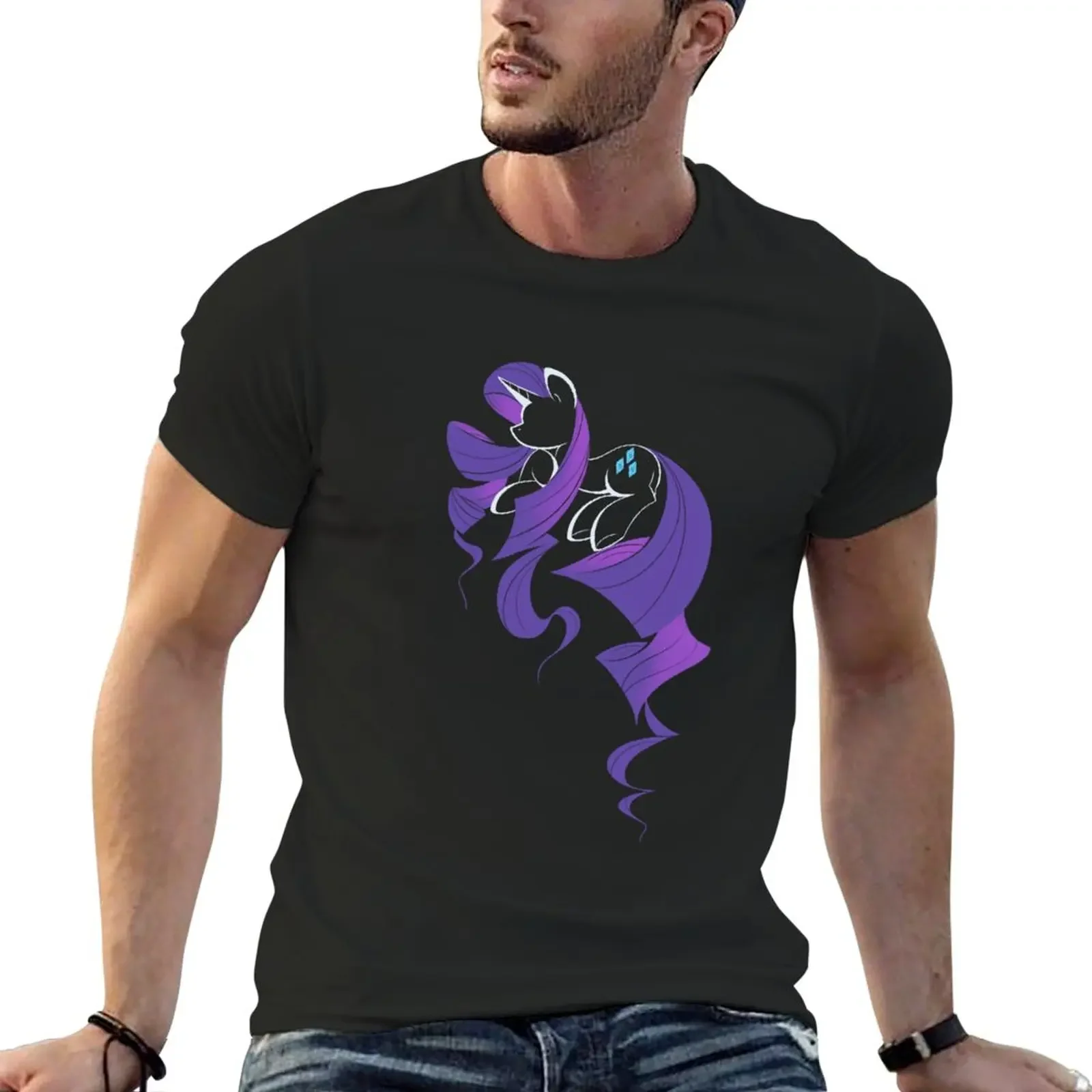 

Rare Draping T-Shirt kawaii clothes anime Blouse Men's t shirts