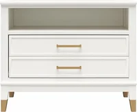 Westerleigh Wide Nightstand, White 1